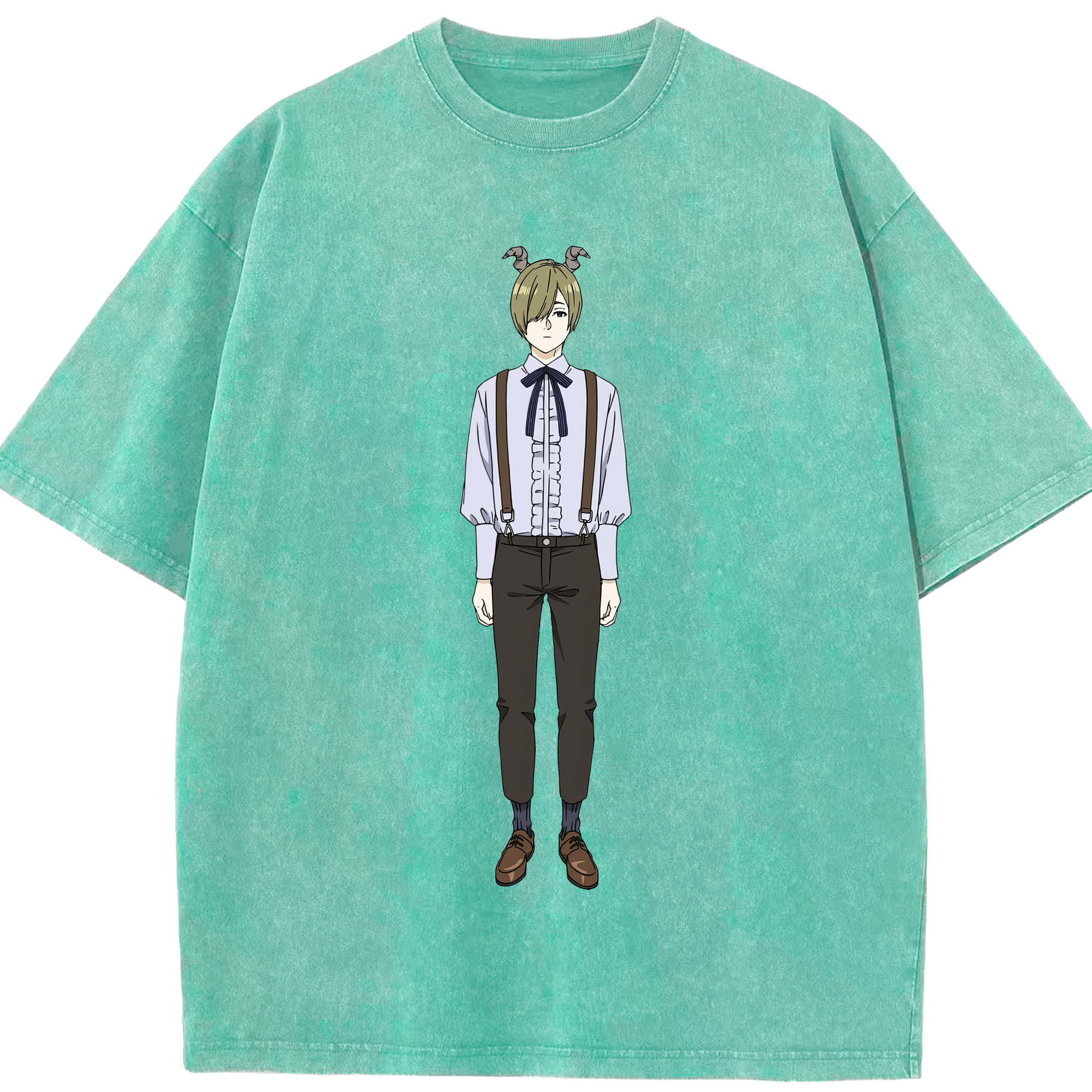 （画像用） 葬送のフリーレン Frieren 綿100% ヴィンテージ風 半袖Tシャツ（フロントプリント）
